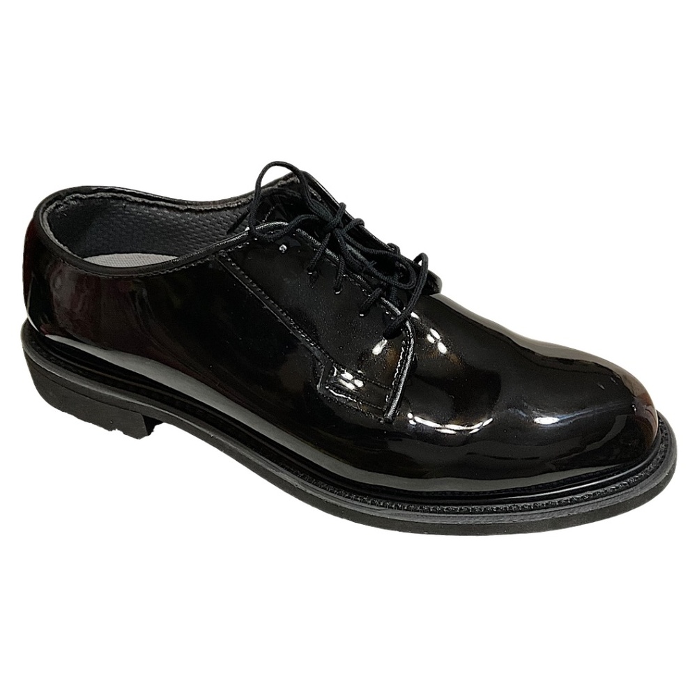 Vibram Bates Long Wearing Patent Lthr Police class A Oxford 12-D-1017 Sz 9.5D